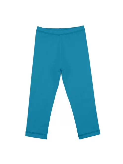 Kynga azúrkék gyerek leggings - Teljes hosszúságú 140 - MEGSZŰNŐ TERMÉK, UTOLSÓ DARABOK!