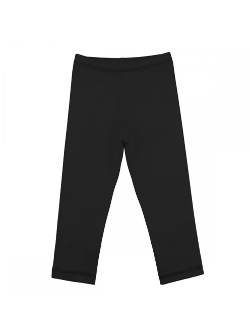 Kynga fekete gyerek leggings - Teljes hosszúságú 116 - MEGSZŰNŐ TERMÉK, UTOLSÓ DARABOK!
