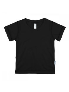   Kynga fekete rövid gyerek ujjú gyerek póló - Klasszikus fazon 86, 92, 98, 104, 110, 116 cm - MEGSZŰNŐ TERMÉK, UTOLSÓ DARABOK!