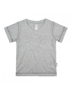   Kynga melírszürke rövid ujjú gyerek póló - Klasszikus fazon 86, 92, 98, 104, 110, 116 cm - MEGSZŰNŐ TERMÉK, UTOLSÓ DARABOK!