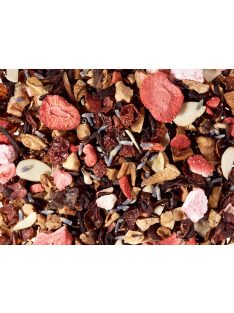 Gyümölcstea - Eper macaron