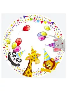   Happy Birthday papírtányér, party tányér 8 DARABOS, 23 cm Nr5