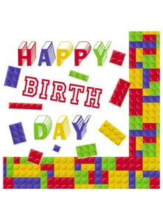 Happy Birthday szalvéta 20 DARABOS, 33x33 cm Nr3