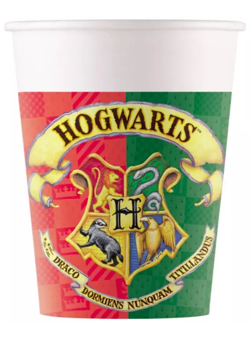 Harry Potter papírpohár, party pohár 8 DARABOS, 200 ml FSC Nr1