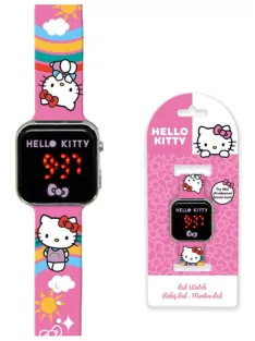 Hello Kitty Rainbow digitális LED karóra