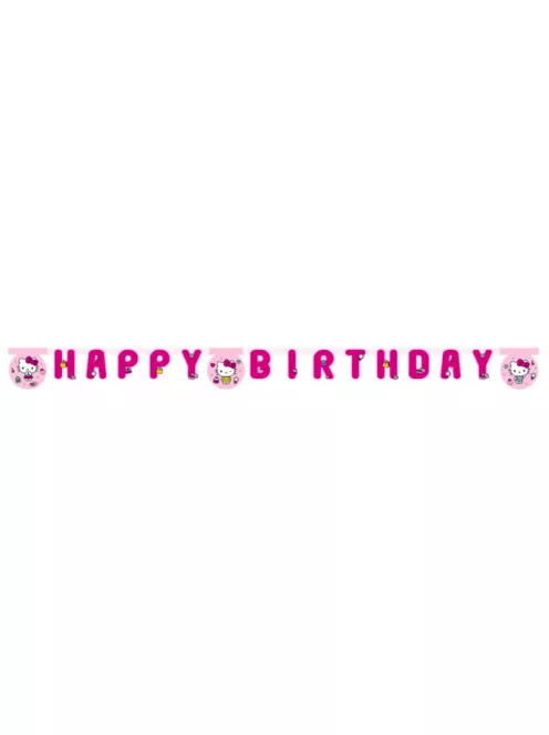 Hello Kitty Happy Birthday felirat FSC 2 méter Nr1