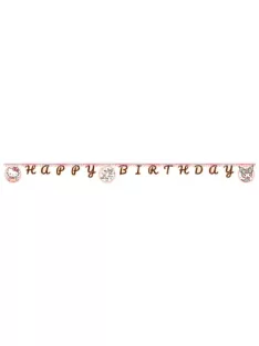 Hello Kitty Kuromi Happy Birthday felirat FSC 2,3 méter Nr2