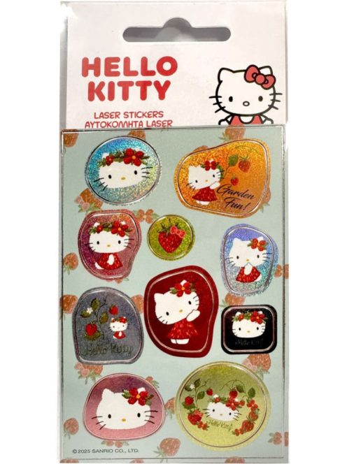 Hello Kitty Garden hologramos matrica szett Nr5