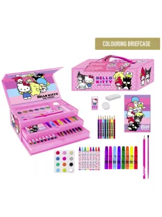 Hello Kitty Friends írószer szett bőröndben