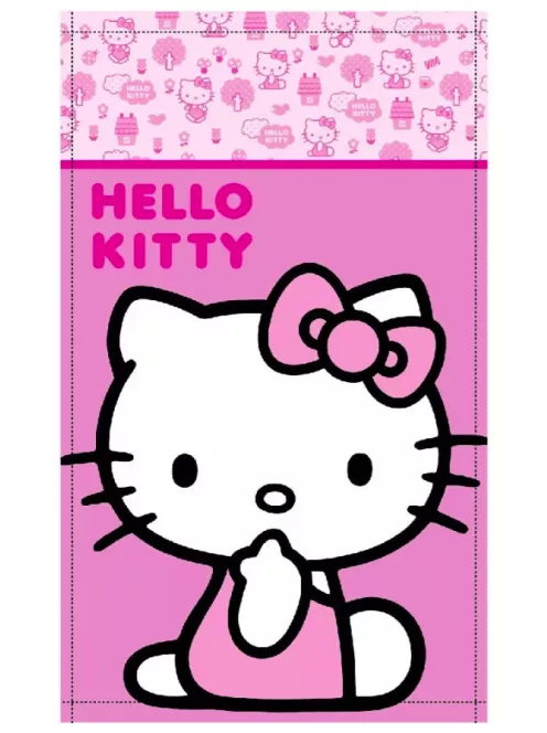 Hello Kitty kéztörlő, arctörlő, törölköző 30x50 cm Nr 02
