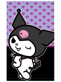   Hello Kitty Kuromi kéztörlő, arctörlő, törölköző 30x50 cm Nr 03