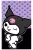 Hello Kitty Kuromi kéztörlő, arctörlő, törölköző 30x50 cm Nr 03