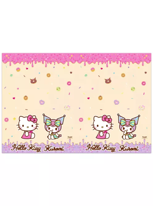 Hello Kitty kuromi műanyag asztalterítő 120x180 cm Nr1