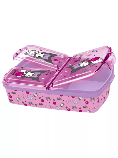 Hello Kitty Kuromi szendvicsdoboz, uzsonnásdoboz - Több rekeszes Nr1