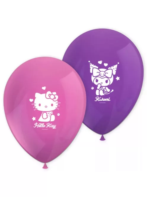 Hello Kitty léggömb, lufi 8 DARABOS 28 cm Nr1