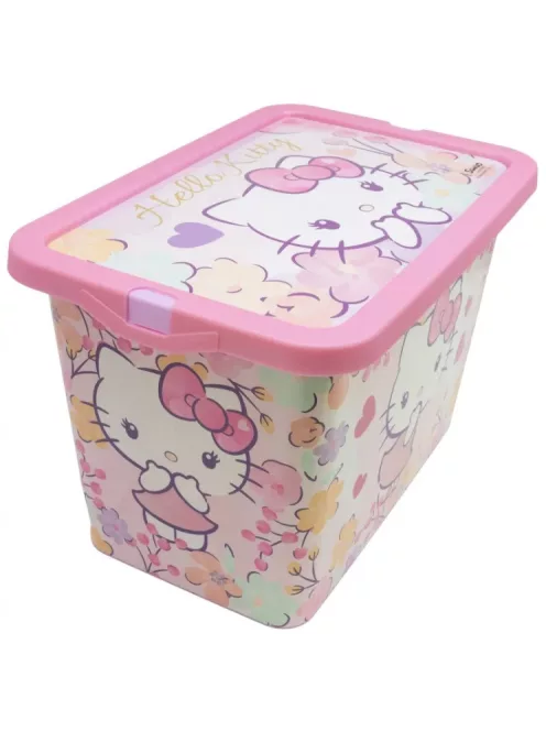 Hello Kitty Pastel műanyag tároló doboz - 7 L