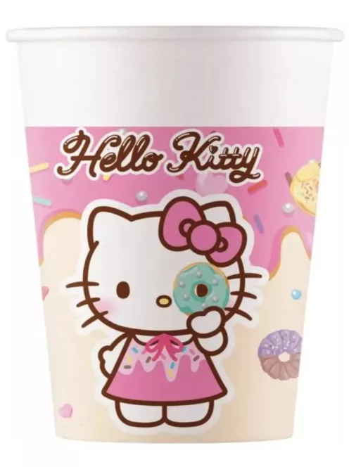 Hello Kitty Kuromi papír pohár 8 db-os 200 ml Nr2