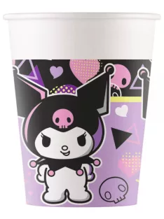   Hello Kitty Kuromi papírpohár, party pohár 8 DARABOS, 200 ml FSC Nr3