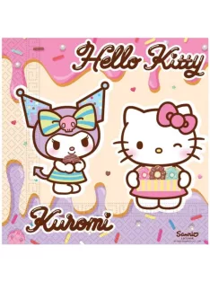 Hello Kitty Kuromi szalvéta 20 db-os 33x33 cm FSC Nr2