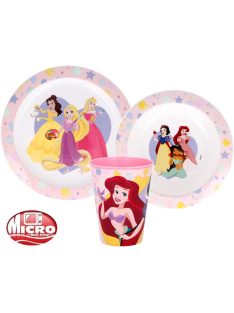   Disney Hercegnők True étkészlet, micro műanyag szett 260 ml-es pohárral Nr2