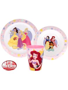   Disney Hercegnők True étkészlet, micro műanyag szett 260 ml-es pohárral Nr2
