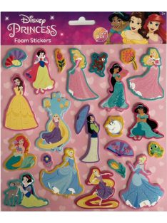 Disney Hercegnők pufi szivacs matrica szett csillámos