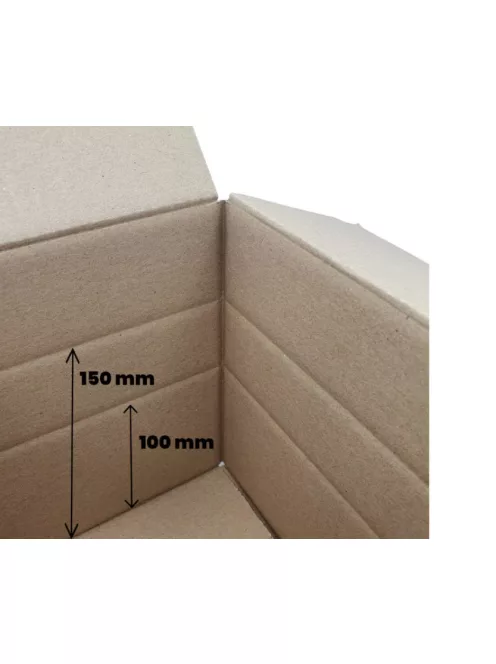 Cosmagküldő doboz, Hullámkarton doboz Z18 200x150x150 mm Biegelt