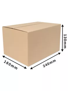 Cosmagküldő doboz, Hullámkarton doboz Z1 240x160x130 mm