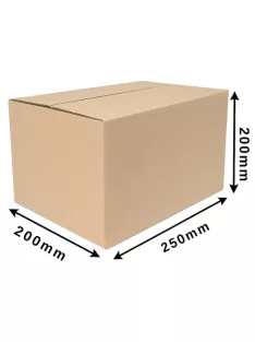 Cosmagküldő doboz, Hullámkarton doboz Z15 250x200x200 mm