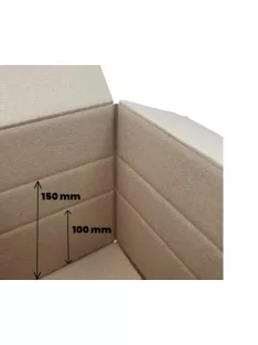   Cosmagküldő doboz, Hullámkarton doboz Z25 295x195x190 mm Biegelt
