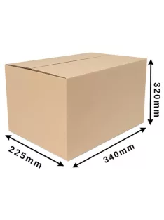 Cosmagküldő doboz, Hullámkarton doboz Z6 340x225x320 mm