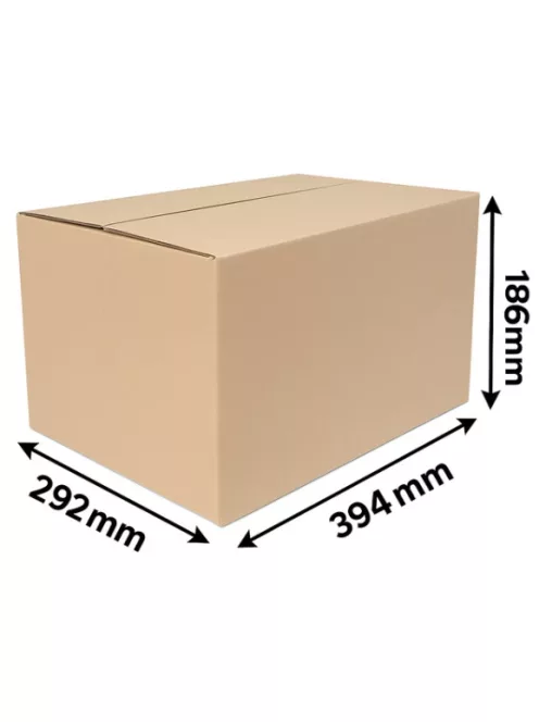 Cosmagküldő doboz, Hullámkarton doboz H1 394x292x186 mm