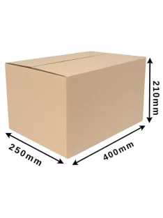 Cosmagküldő doboz, Hullámkarton doboz Z5 400x250x210 mm