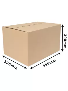 Cosmagküldő doboz, Hullámkarton doboz Z11 590x395x390 mm
