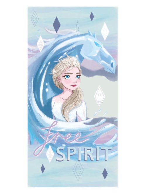 Disney Jégvarázs Spirit fürdőlepedő, strand törölköző 70x137 cm (Fast Dry)