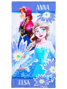   Disney Jégvarázs Anna and Elsa fürdőlepedő, strand törölköző 70x140 cm (Fast Dry) Nr4