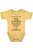 Kynga feliratos sárga rövid ujjú baba body - Kezelési útmutató