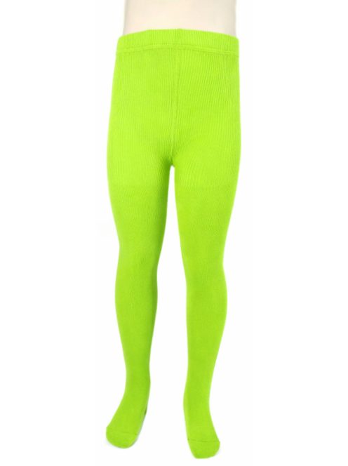 Kivizöld gyerek harisnya, pamut harisnyanadrág, kötött harisnya 122-128 cm