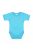 Kynga ciánkék rövid ujjú koraszülött baba body 44
