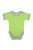 Kynga kivizöld-melírszürke rövid ujjú koraszülött baba body 44, 50, 56 cm - KIFUTÓ SZÍN, UTOLSÓ DARABOK!