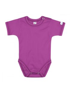   Kynga málna rövid ujjú koraszülött baba body 44 - KIFUTÓ SZÍN, UTOLSÓ DARABOK!