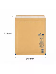   Légpárnás boríték, bubis boríték - Barna 240x275 mm E/15 (W5 méret) 1 darab