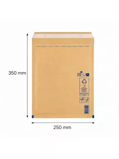   Légpárnás boríték, bubis boríték - Barna 250x350 mm G/17 (W7 méret) 1 darab