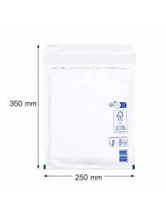   Légpárnás boríték, bubis boríték - Fehér 250x350 mm G/17 (W7 méret) 1 darab