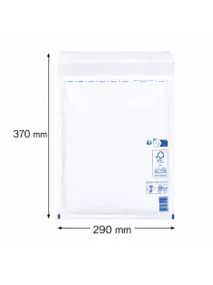   Légpárnás boríték, bubis boríték - Fehér 290x370 mm H/18 (W8 méret) 1 darab