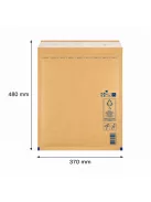 Légpárnás boríték, bubis boríték - Barna 370x480 mm K/20 (W10 méret) 1 darab