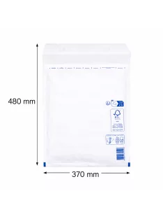   Légpárnás boríték, bubis boríték - Fehér 370x480 mm K/20 (W10 méret) 1 darab
