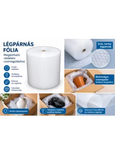   Légpárnás fólia, bubis fólia tekercs - KIS KISZERELÉS 120x1.000 cm 