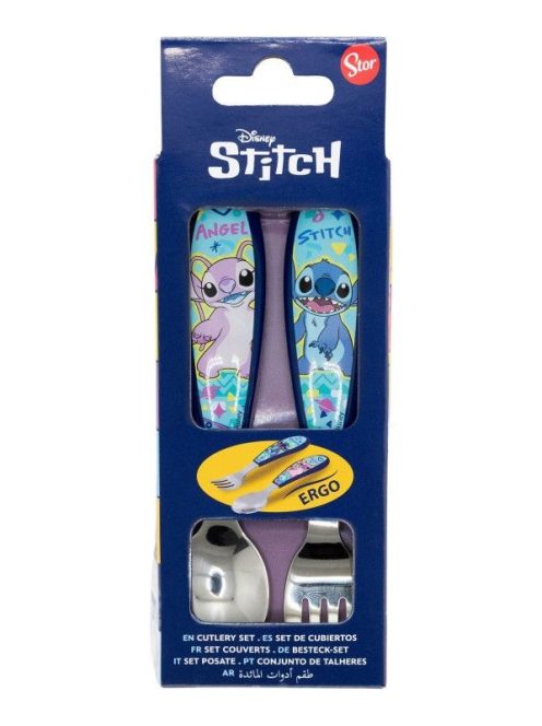 Disney Lilo és Stitch, A csillagkutya Drawing fém evőeszköz készlet - 2 darabos