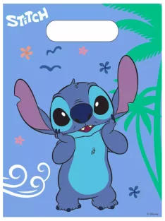   Lilo és Stitch, A csillagkutya műanyag ajándéktasak, ajándékzacskó 6 db-os Nr1